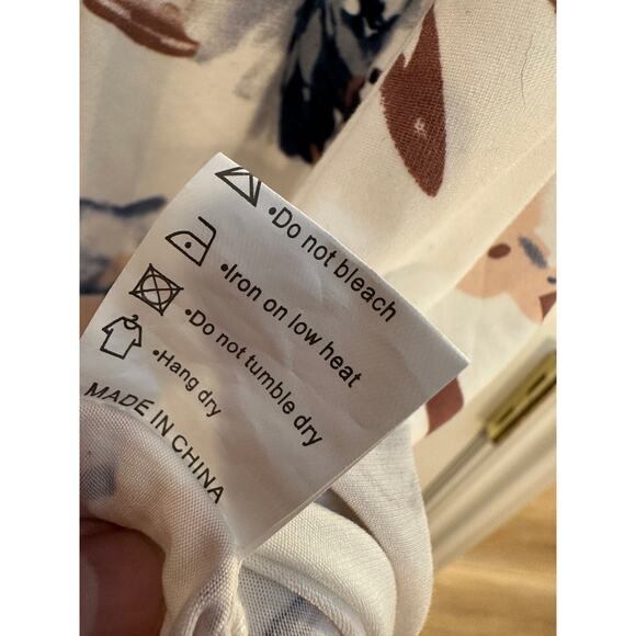 Unbranded White Floral Button Front Babydoll Tunic Top Women’s 26W Soft Stretchy - Picture 4 of 7